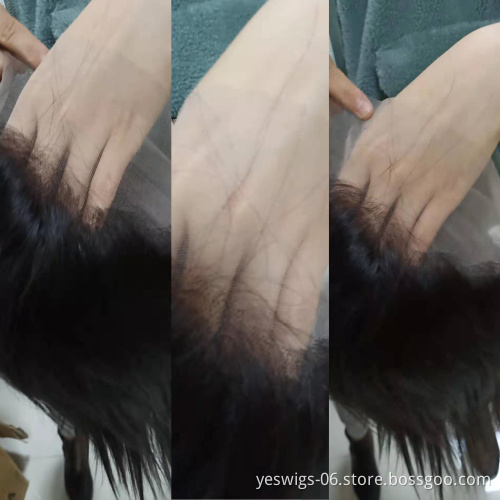 Silky Straight Hair Wig Vendors Cheap Raw Indian Human Virgin Cuticle Aligned Hair 13x6 360 Full Transparent HD Lace Front Wigs